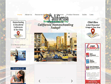 Tablet Screenshot of californiahomeschoolingtoday.com